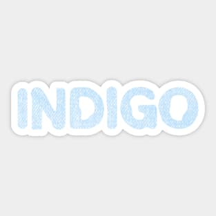 indigo rm Sticker